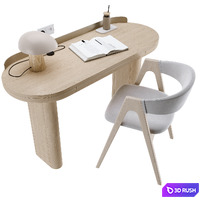 JAMBO Miniforms Workstation / Light Wood 3D Model Vray, Corona