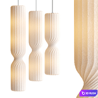 Twist pendent lamp Draai hanglamp 3D Model Corona
