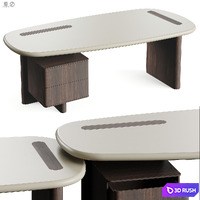 Carpanese Home LINEA D Desk 3D Model Vray, Corona