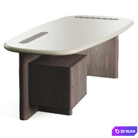 Carpanese Home LINEA D Desk 3D Model Vray, Corona