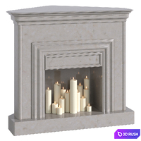 Fireplace 18 3D Model Corona