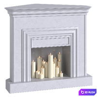 Fireplace 18 3D Model Corona