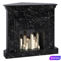 Fireplace 18 3D Model Corona