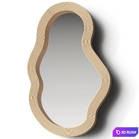 ferm Living - Pond Mirror Rattan 3D Model Vray, Corona