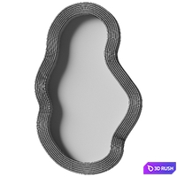 ferm Living - Pond Mirror Rattan 3D Model Vray, Corona