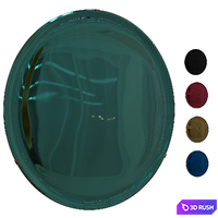Italian Concave Mirror 3D Model Vray, Corona