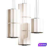 And Column Ceiling Lamp 3D Model Vray, Corona