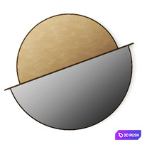 MOON By Shake Mirror 3D Model Vray, Corona