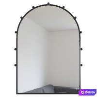 Wall mirror Ora 3D Model Vray, Corona