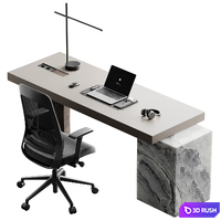 Workplace 30 3D Model Vray, Corona