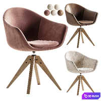 Office swivel chair QUILDA 3D Model Corona