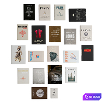 Book Collection 02-Assoulin Coffee Table Books 3D Model Vray, Corona
