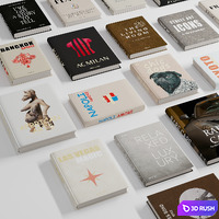 Book Collection 02-Assoulin Coffee Table Books 3D Model Vray, Corona