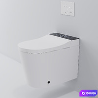Automatic Wall-Mounted Smart Bidet Toilet 3D Model Corona