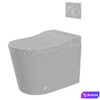 Automatic Wall-Mounted Smart Bidet Toilet 3D Model Corona
