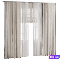 Curtain 89/ Curtains 3D Model Corona
