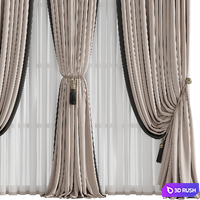 Curtain #200 3D Model Vray, Corona