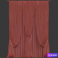 Curtain #200 3D Model Vray, Corona