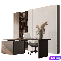 Boss Desk - Office Furniture 804 3D Model Vray, Corona