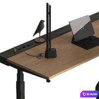 Adjustable Desk - Office Furniture 799 3D Model Vray, Corona