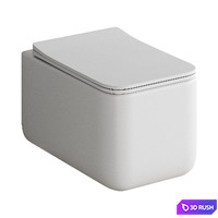 Toilet and bidet Boheme Mane 3D Model Corona