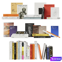 108 Set of Multicolored Books | Softcover 3D Model Vray, Corona