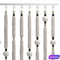Macrame Curtain 3D Model Vray, Corona
