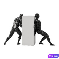 Deco sculpture m 02 3D Model Vray, Corona