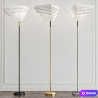 Alvar Aalto - Floor Lamp by Alvar Aalto 3D Model Vray