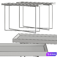 Dall Agnese Slash Console Table 3D Model Vray, Corona