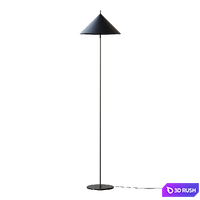 Floor lamp Minimal Black Metal Floor Lamp 3D Model Corona
