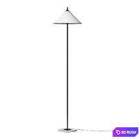 Floor lamp Minimal Black Metal Floor Lamp 3D Model Corona