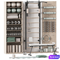 Sports set 11 3D Model Vray, Corona