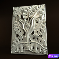 Nature Carving Ornament 022 3D Model Vray