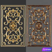 Stucco ceiling. 3D Model Vray