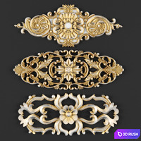 Stucco ceiling. 3D Model Vray
