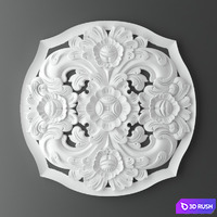 Rosette 3D Model Vray