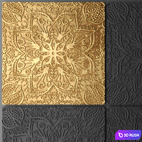 Rosette 3D Model Vray