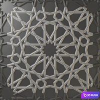 Wall decor 003. Arabic 3D Model Corona