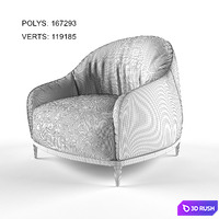 ARMCHAIR BALI 3D Model Vray