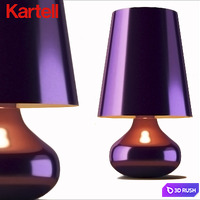 KARTELL Cindy Table Lamp, Purple 3D Model Corona