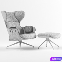 BD Barcelona Design LOUNGER 3D Model Corona
