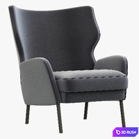 Sits Alex Armchair 3D Model Vray