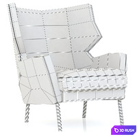 Sits Alex Armchair 3D Model Vray