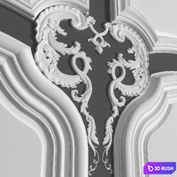 Stucco decor 3D Model Corona