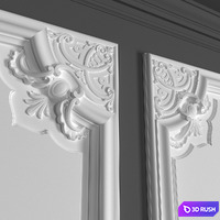 Stucco decor 3D Model Corona