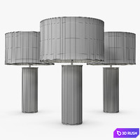 David Linley - Evolution table lamp 3D Model Vray