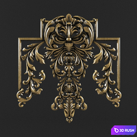 Stucco decor 3D Model Vray