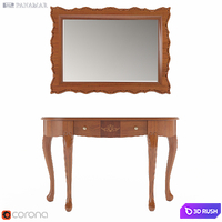 Panamar Console 155.120.P and mirror 316.080.P 3D Model Corona