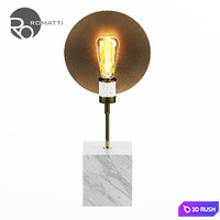 Table lamp Romatti Kirk Dam 3D Model Vray